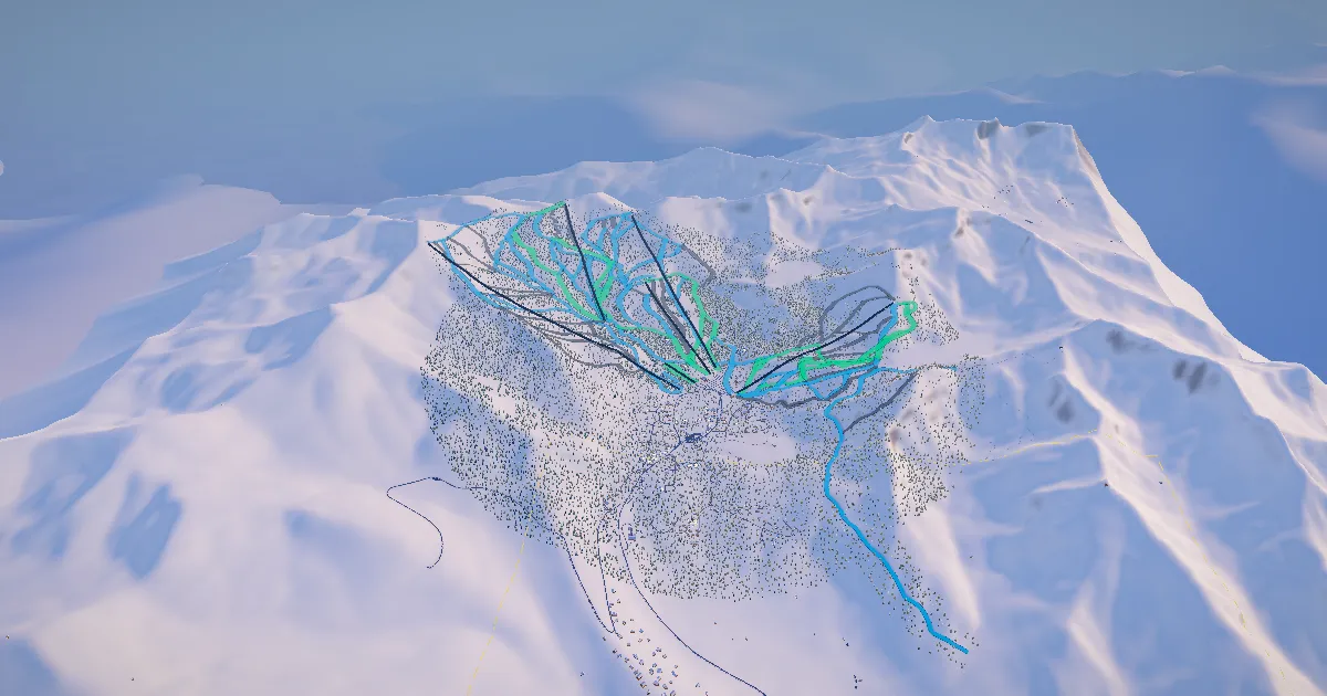 Brighton in 3D, drawn from its measured ground with its surveyed runs and lifts